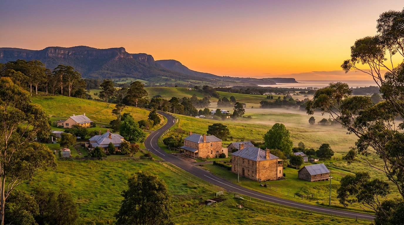 Scenic view of Berry, NSW — one of Australia's top regional destinations